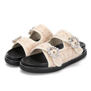 [바바라(슈즈)]쿠션감좋고 심플한 슬리퍼형 샌들 BBF306BE