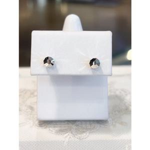 미니골드 14k 컷팅볼 화이트골드 귀걸이 5mm EMSM4956