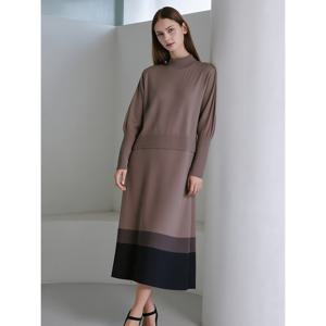[아날도바시니](아날도바시니) 밑단 배색 니트원피스 (AV12KO01M