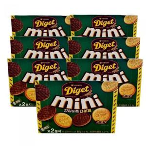 오리온제과 다이제 미니 초코 80g 7개