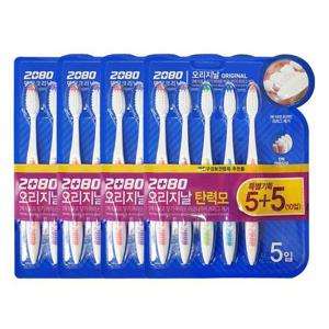 2080 오리지널 칫솔 탄력모 10입 x4개