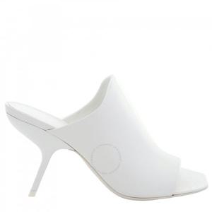 살바토레 페라가모 화이트 나파 오픈토 슬라이드 샌들 01G519 766451