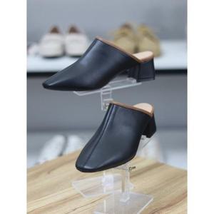 바이로쏘 세이브존06 소가죽 청키힐 뮬 블로퍼 4.5cm (BY)24S12136CJ2