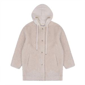 [코데즈컴바인] 니트후드 탈착 시어링코트 (CJD-FR505WA)