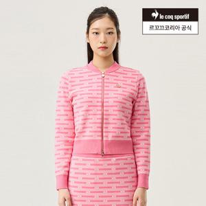 [르꼬끄공식] 여성 스웨터 자가드 슬림핏 가디건 (QQ122OST11)