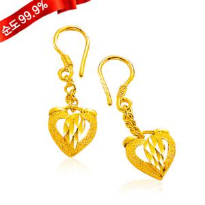 여자 순금 귀걸이 3.75g 24K [애플하트]