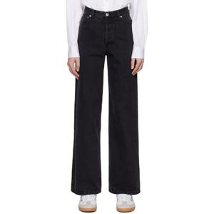 25 FW 아페쎄 여성 블랙 엘리자베스 데님 진 251252F069005