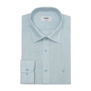 (RPSSG0052GE) (레노마셔츠 일반핏)린넨혼방 스트라이프 긴팔와이셔츠