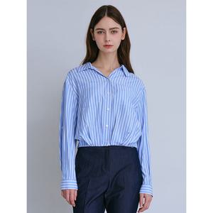 [아날도바시니](아날도바시니) 스트라이프 크롭 셔츠(AX03BL23M)