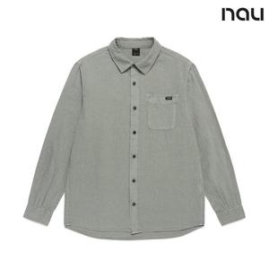 나우  (1NUYSS4901_LK) U GD린넨체크셔츠 L.KHAKI