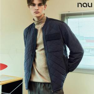 나우  (1NUPDF3904_NA) U 립스탑퀼팅패딩자켓 NAVY