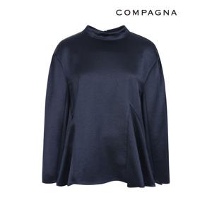 [꼼빠니아]글로시 뒷리본 블라우스_CACS1-WRB050