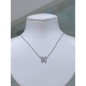 미니골드 14K [DIA-랩][다즐링] 플로라 베이직 목걸이 NLKS4200L