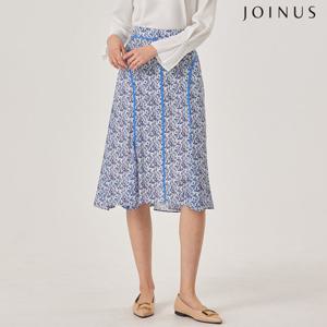 절개 배색 쉬폰 스커트_JACU5-WQS200