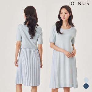 사이드 플리츠 니트 원피스_JACU4-WSO010