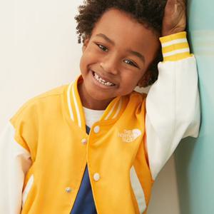 노스페이스키즈 점퍼 NJ3BR10U 옐로우 스쿨데이 LT 자켓 바시티