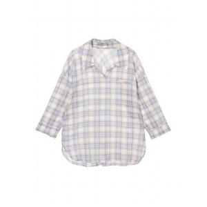 [아날도바시니](아날도바시니) 아사면 체크 롤업셔츠 (AX07BL28M