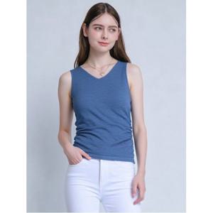 [아날도바시니](아날도바시니) 린넨 셔링 나시 니트 (AW06KP44W)