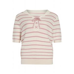 [예쎄](예쎄) 세일러카라 스트라이프 반팔 니트(YW06KP46C)