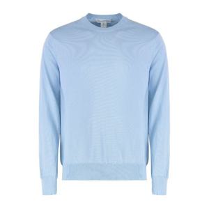 꼼데가르송 리브 니트 에지 크루넥 맨투맨 FON006S25 BLUE