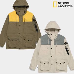 내셔널지오그래픽 N225MJP090 (필드AD)소재배색 포켓 후드 야상점퍼