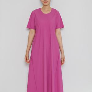 [디아스토리] 솔리드 썸머 절개 드레스 (AHMODF02)-PURPLE