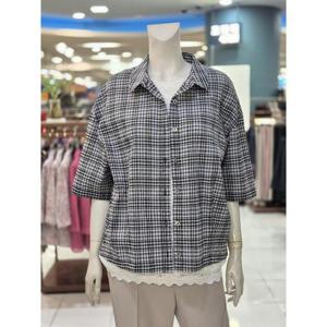 포라리 세이브존05 썸머 클래식 체크 블라우스 SB24081