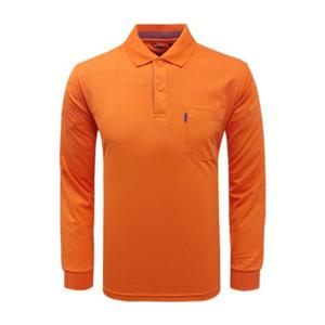 와플 카라티(오렌지) 공용 긴팔티셔츠 기능성 운동복