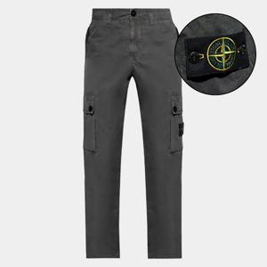 스톤아일랜드 남성 와펜 패치 카고 팬츠 바지 다크 그레이 3100303S00WA V0165