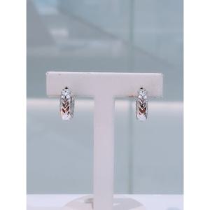 미니골드 실버+14K 위브로프 링귀걸이 MEM21997