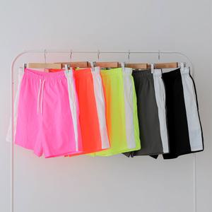 남여공용 루키 나일론 사이드 라인 반바지 5C-PTH-Q011-블랙