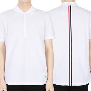 디몬트 23 S/S 톰브라운 남성 시그니처 백삼선 PK 반팔(화이트) MJP042A 00050 100