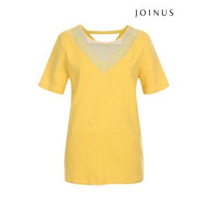 [조이너스]시스루 배색 반팔 티셔츠_JAAU5-CKS240