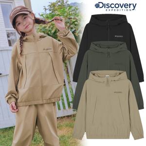 디스커버리키즈 DKTR21054 키즈 에센셜 우븐 후드 자켓 바람막이 점퍼