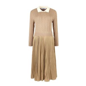 [레코브](레코브) 니트배색주름 원피스(LC31CZOP576X)