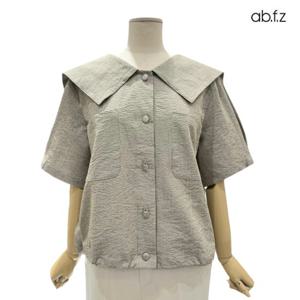 [에이비에프지]세일러 카라 포인트 반팔 블라우스 APZ3HB44I