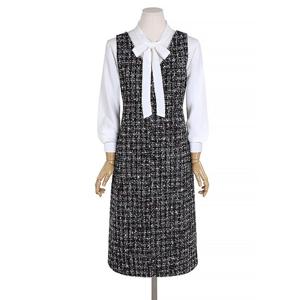 [예쎄][예쎄] 브이넥 트위드 민소매 롱원피스 (S3SOP013A)