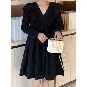 [예쎄][예쎄] 러플장식 박시핏 플레어 원피스 (S5SOP018A)