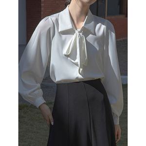 [예쎄][예쎄] 리본장식 세미오버핏 블라우스 (S5FBL008A)