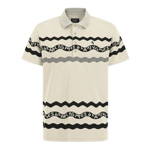 [파리게이츠]511E3TSA22_BG-남성 로고 웨이브 패턴 카라 반팔 티셔츠-(25년가을)