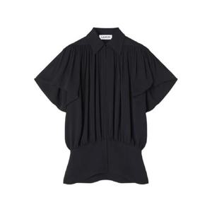 25 FW 랑방 플리츠 패널 반소매 탑 RWTO00103875 TP442150584