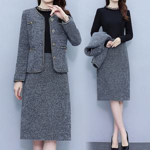 비스코스 트위드 투피스 세트_RE3ST012