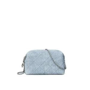 토리버치 플레밍 퀼팅 데님 크로스 백 174506