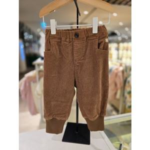 [블루독베이비] 25 FW(BR)코듀로이 배기팬츠 (45C1441007)백일 돌 선물 조카 유아 아가옷 겨울 바지 (45C14