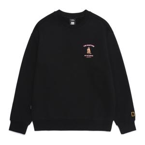 내셔널지오그래픽 N254USW930 동물 그래픽 맨투맨 BLACK