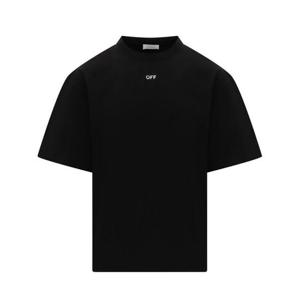 오프화이트 반팔 티셔츠 OMAA120F25JER008 1001 Black