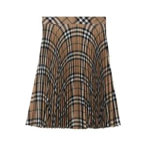 버버리 체크 울 스커트 8095657