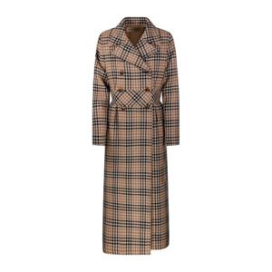 발렌티노 더블브레스트 체크 코트 7B0CA7Z09RA Z5F