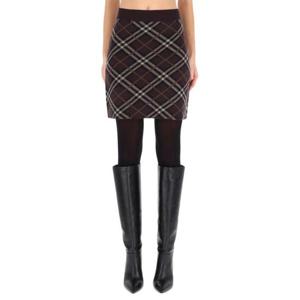 버버리 숏 스커트 8114203 B2412 BROWN
