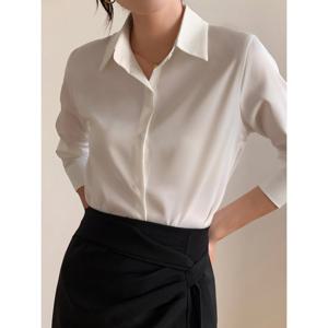 [예쎄][예쎄] 새틴 실크 루즈핏 셔츠 (S5FBL045A)